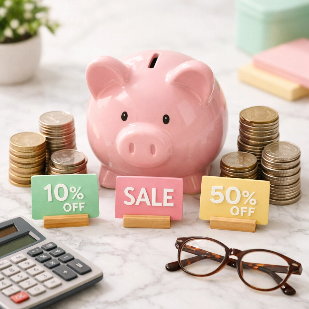 Piggy bank representing car insurance discounts and savings opportunities for PA drivers