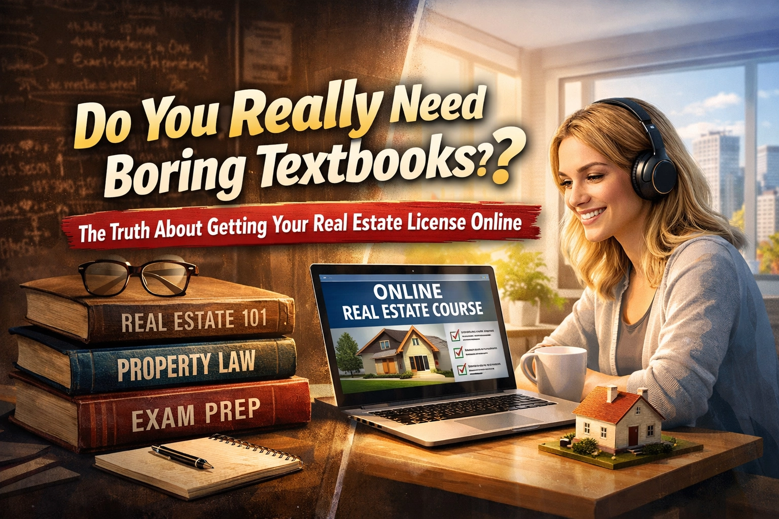 [HERO] Do You Really Need Boring Textbooks? The Truth About Getting Your Real Estate License Online