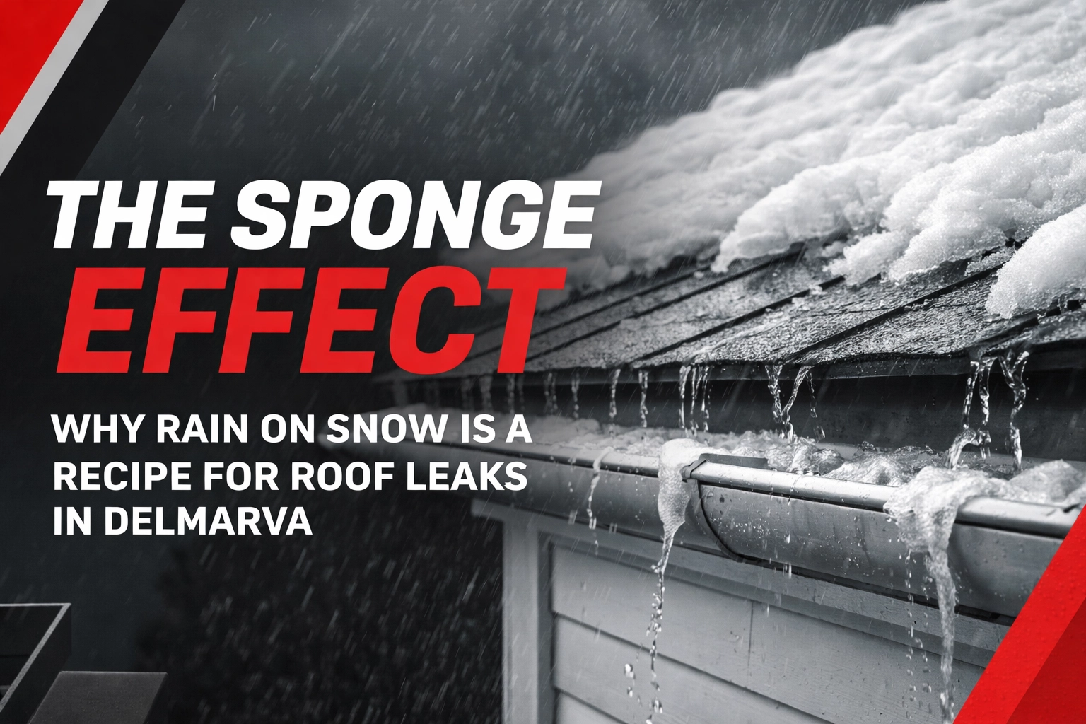 [HERO] The Sponge Effect: Why Rain on Snow is a Recipe for Roof Leaks in Delmarva