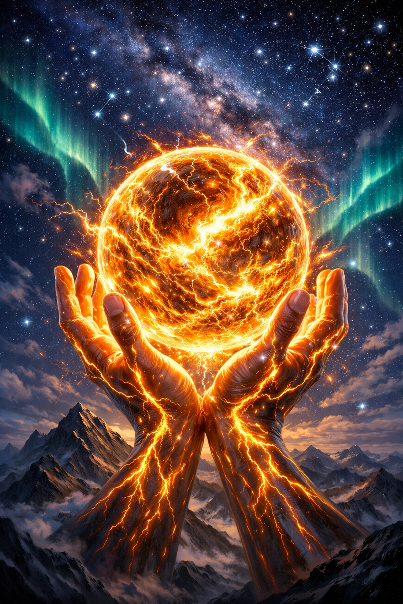 Glowing hands holding golden energy, representing nervous system regulation and an expanded money mindset.