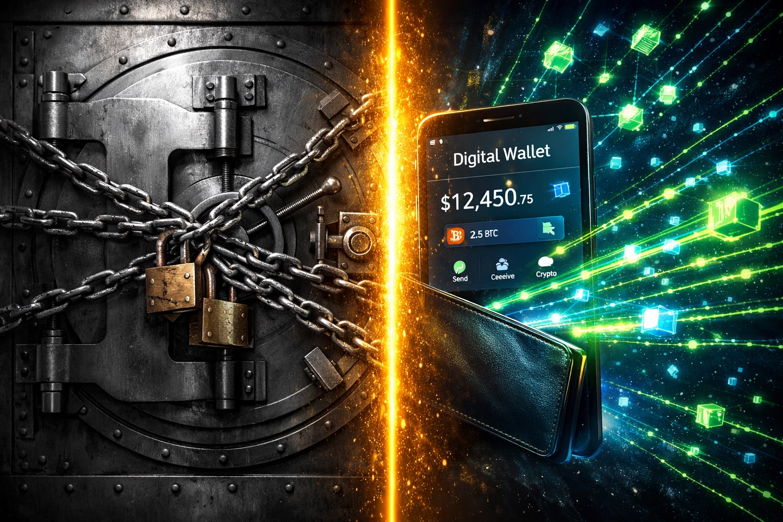 Bank custody vs self-custody crypto wallet comparison for merchant payments