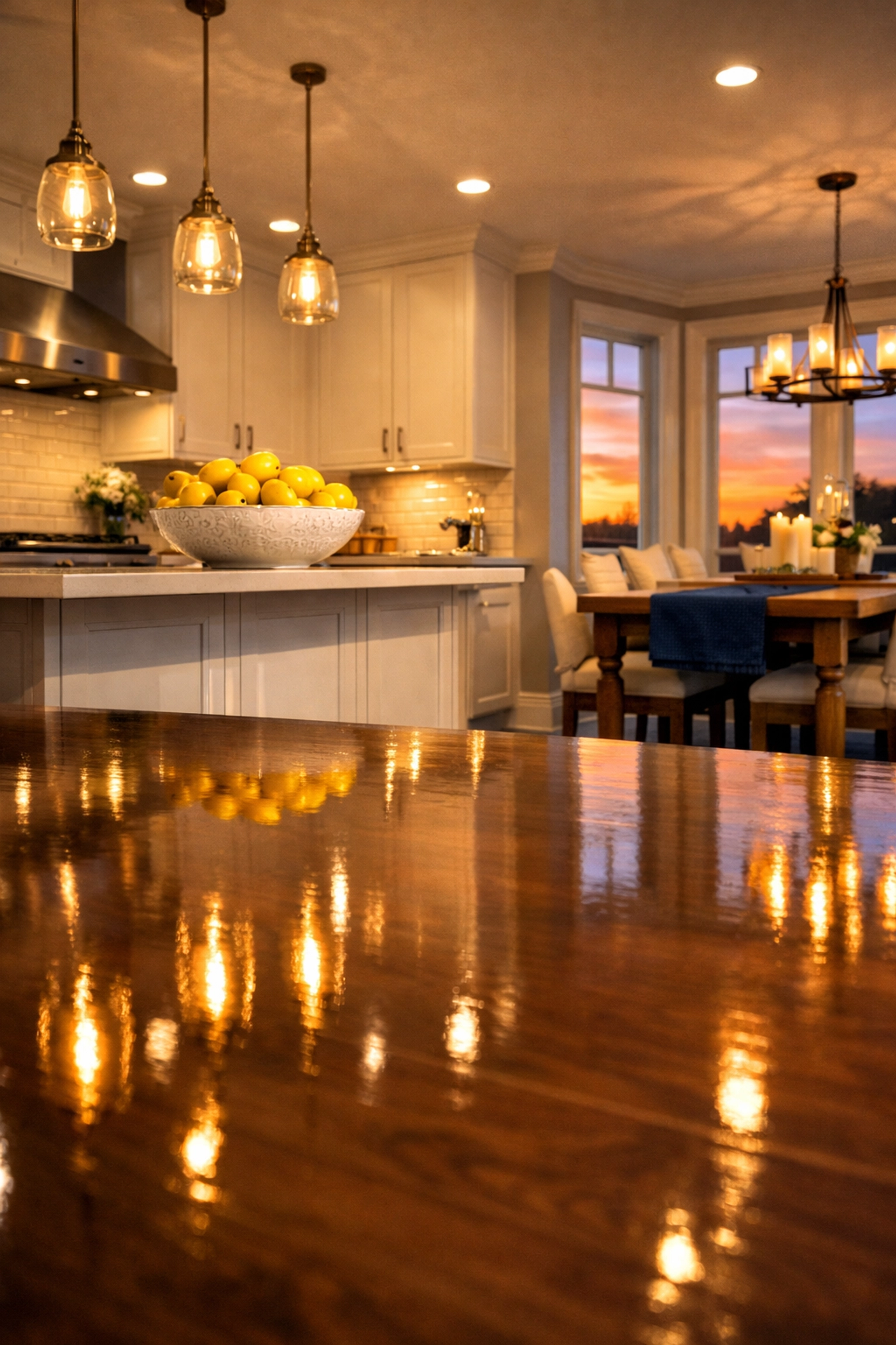 Spotless kitchen in a MetroWest home highlighting the results of expert house cleaning services.
