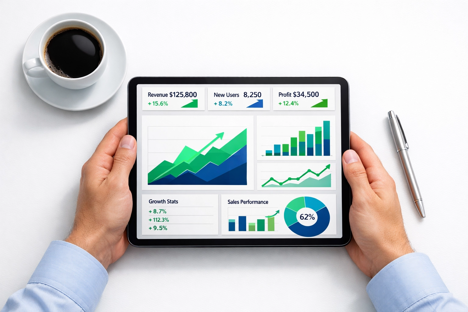 Data dashboard displaying growth metrics from a ServiceNow ROI and license audit for operational excellence.