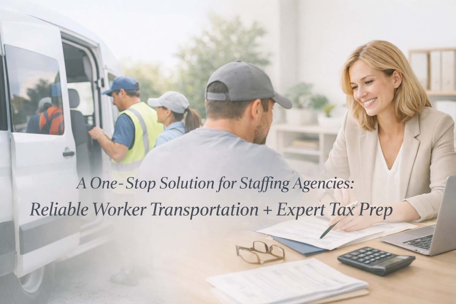 [HERO] A One‑Stop Solution for Staffing Agencies: Reliable Worker Transportation + Expert Tax Prep