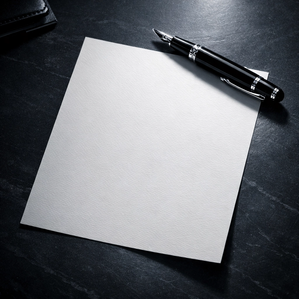 Formal letter of demand and fountain pen on a desk for professional debt recovery in Vietnam.