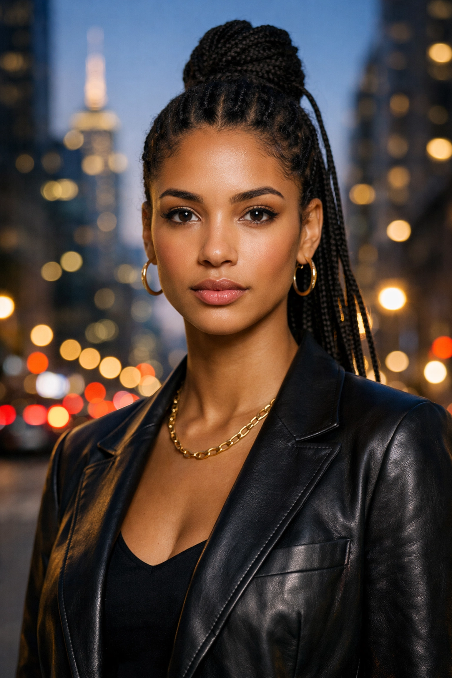 Professional editorial portrait photography with clean post-production and sharp focus on eyes.