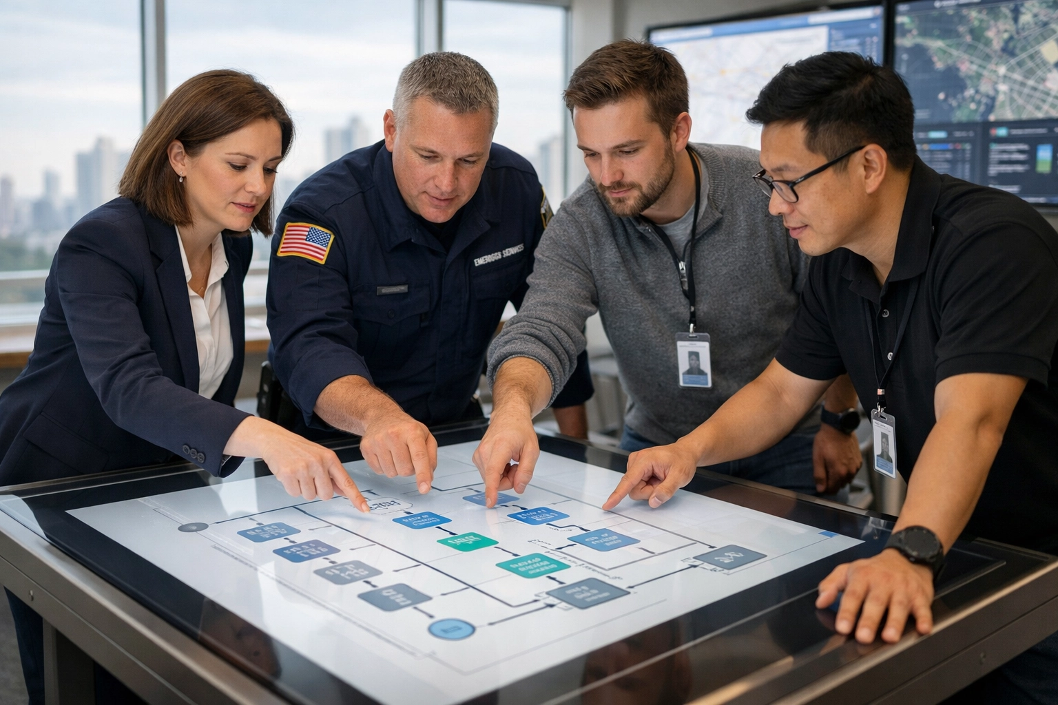 Experts collaborating on government IT modernization and ServiceNow digital workflow strategies.