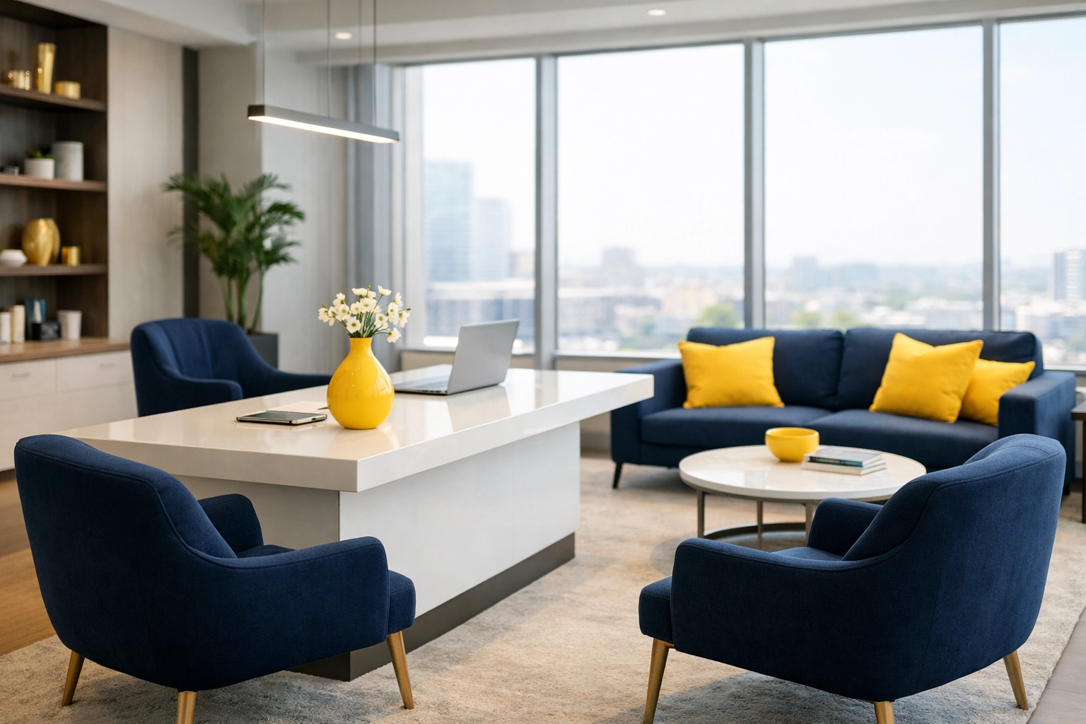 A spotless and productive Marlborough office environment maintained by high-end commercial cleaning.