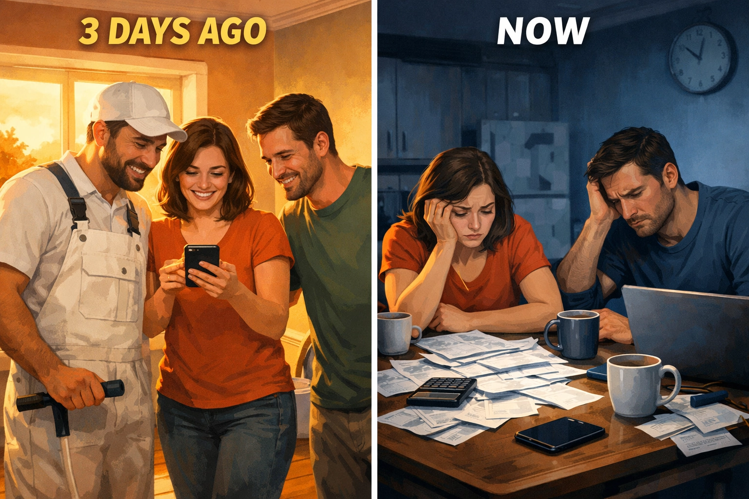 Comparing immediate review requests with happy customers versus delayed requests with distracted homeowners