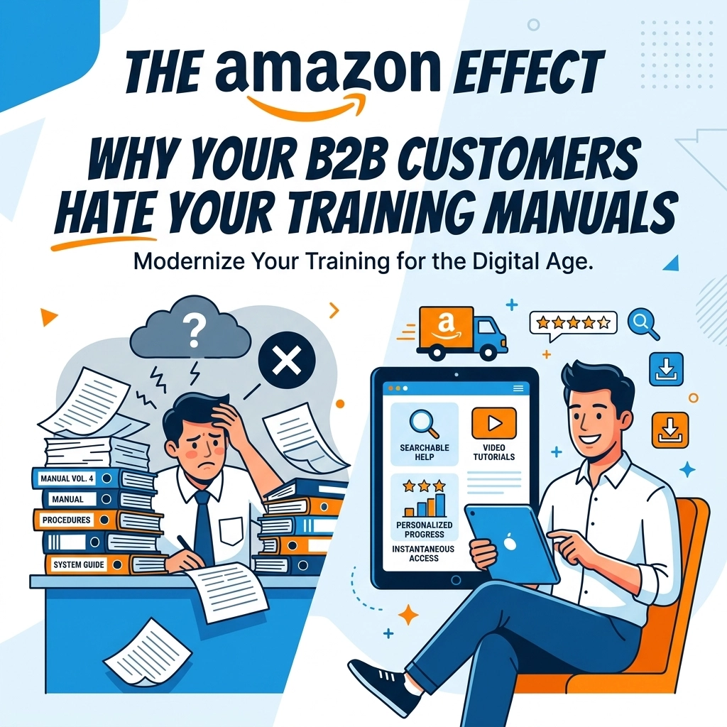 [HERO] The Amazon Effect: Why Your B2B Customers Hate Your Training Manuals