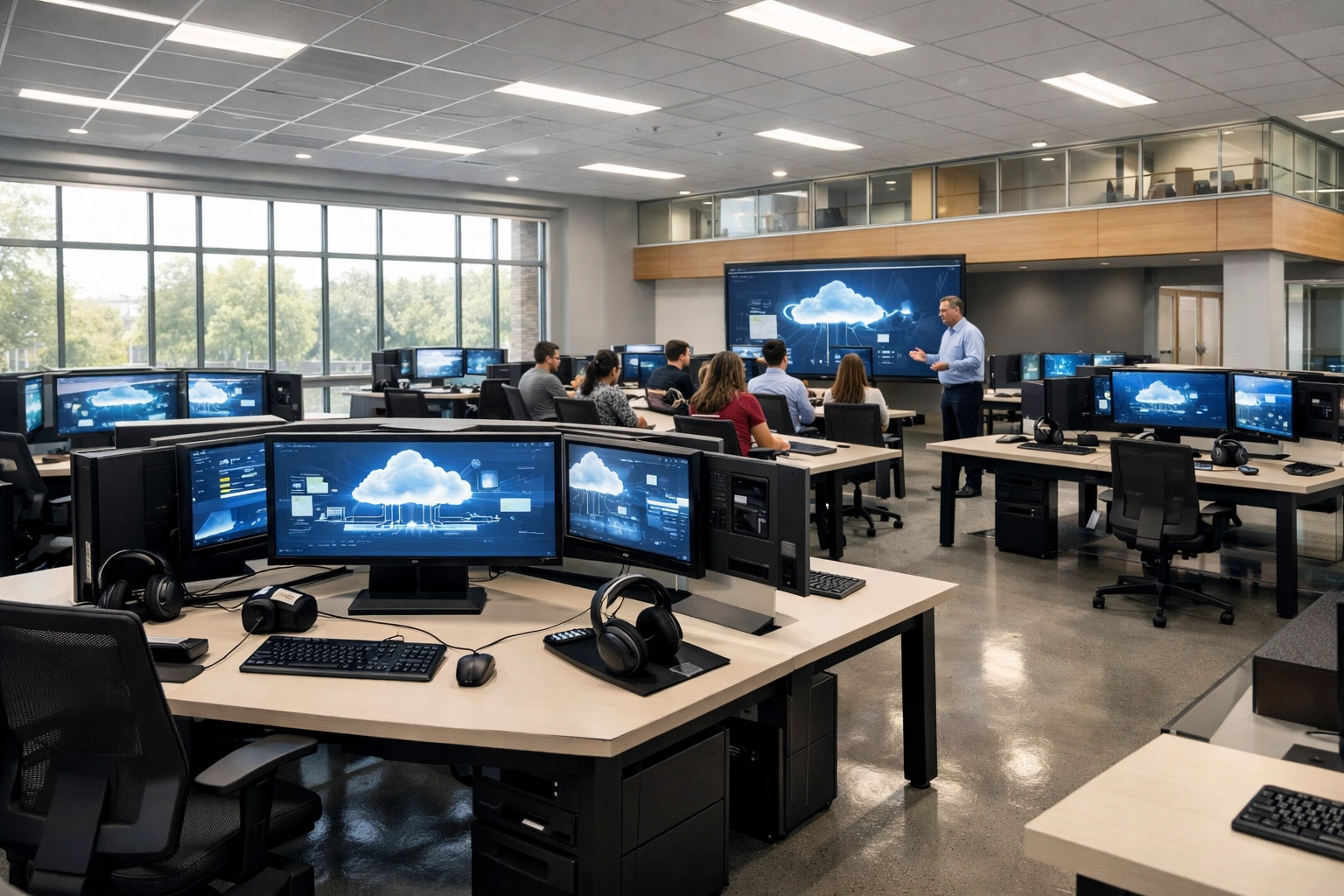 Modern Dakdan Cloud Learning Pod facility designed to close the national STEM talent gap.