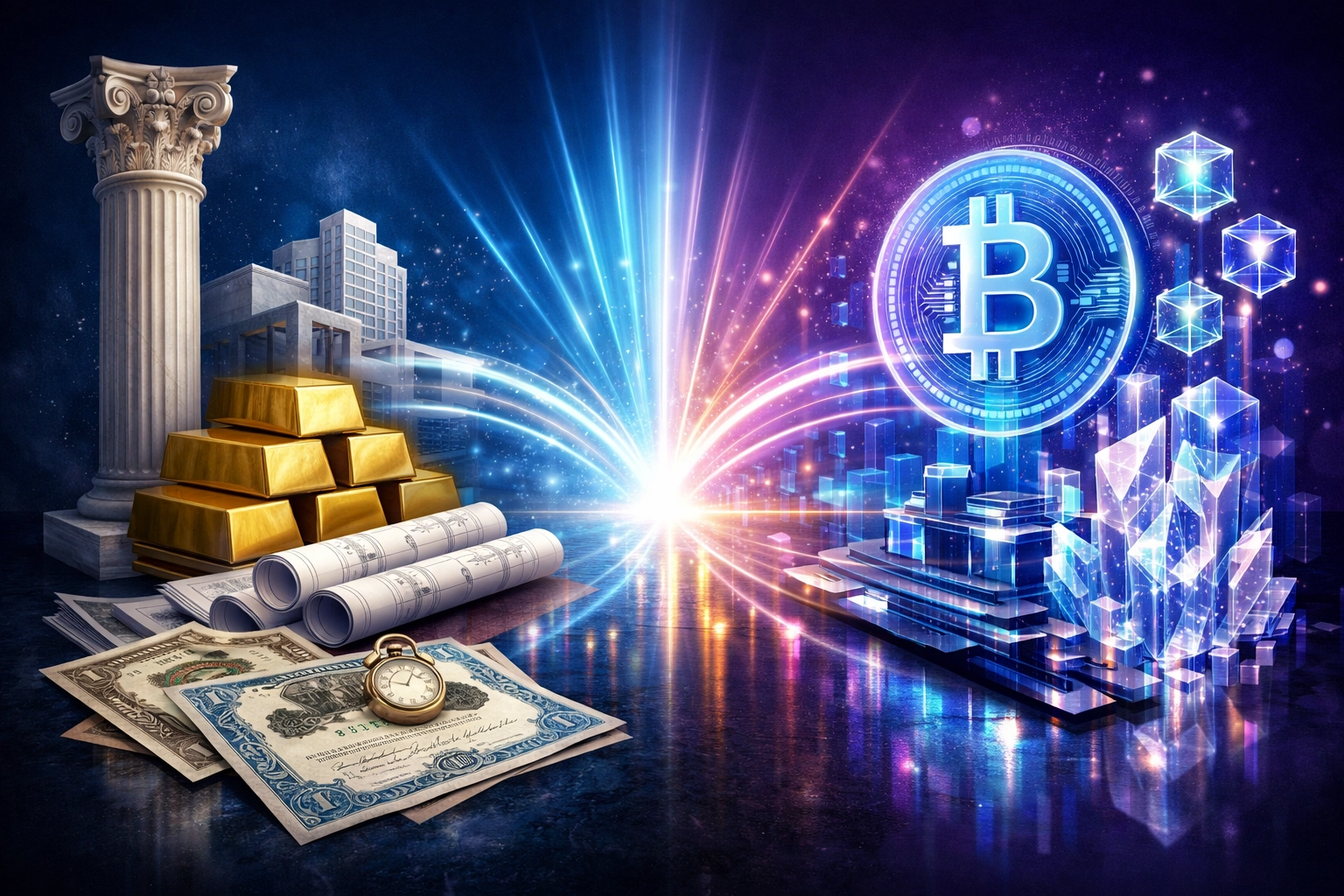 Convergence of traditional institutional finance with digital assets and blockchain technology