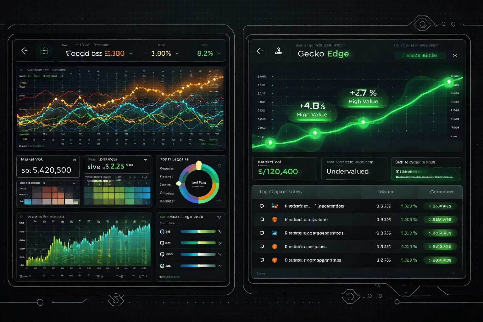 Comparison of busy and quiet football betting dashboards, highlighting easier wins in obscure leagues.