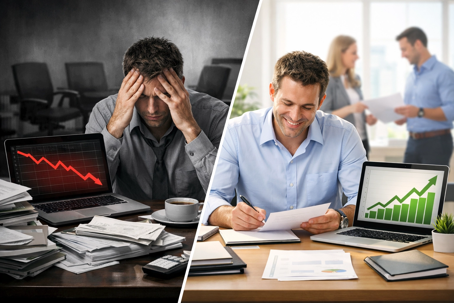 Treatment center owner transforming from financial stress to sustainable business growth and stability