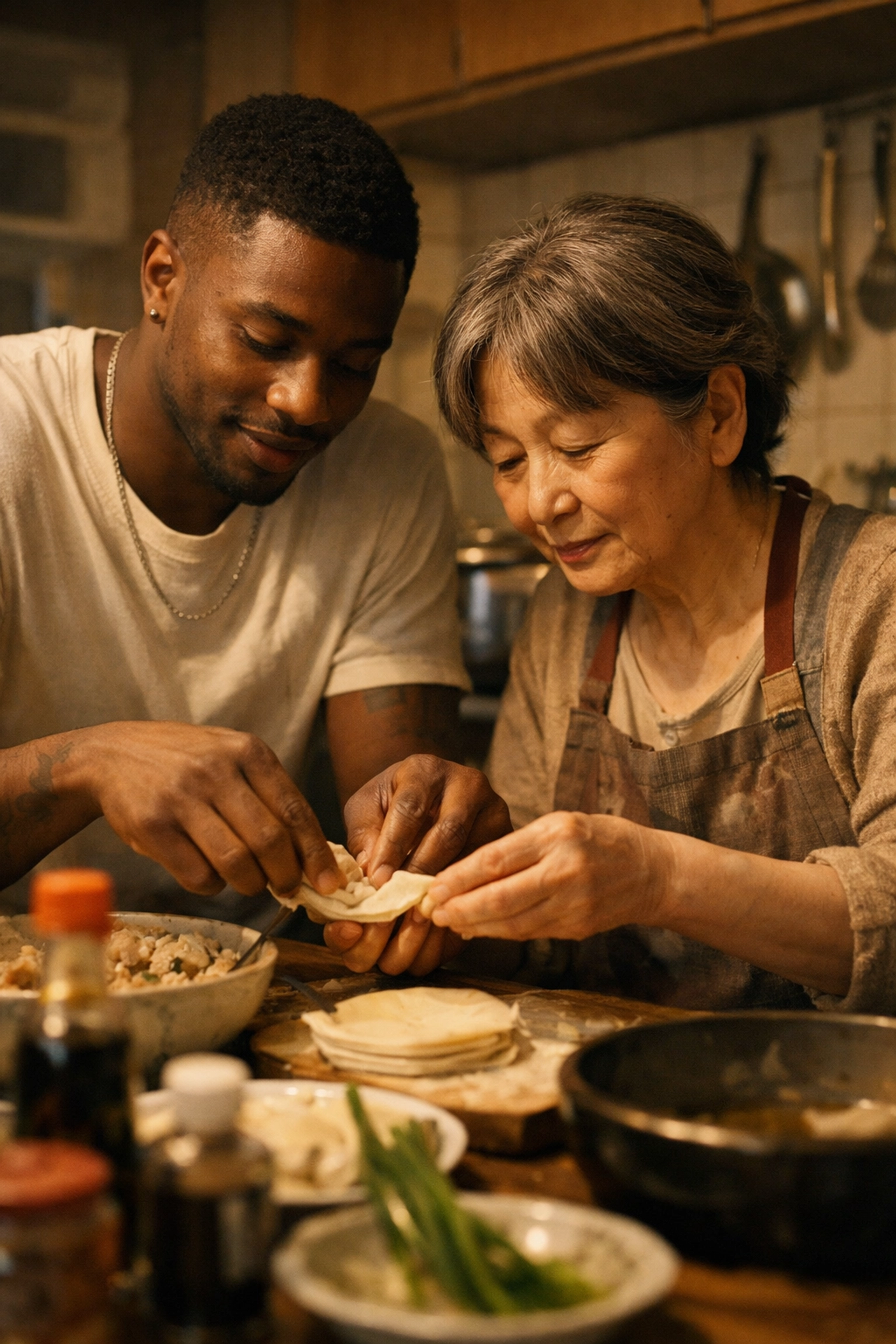 Chosen family moment: cooking together in LGBTQ+ novel Memorial by Bryan Washington