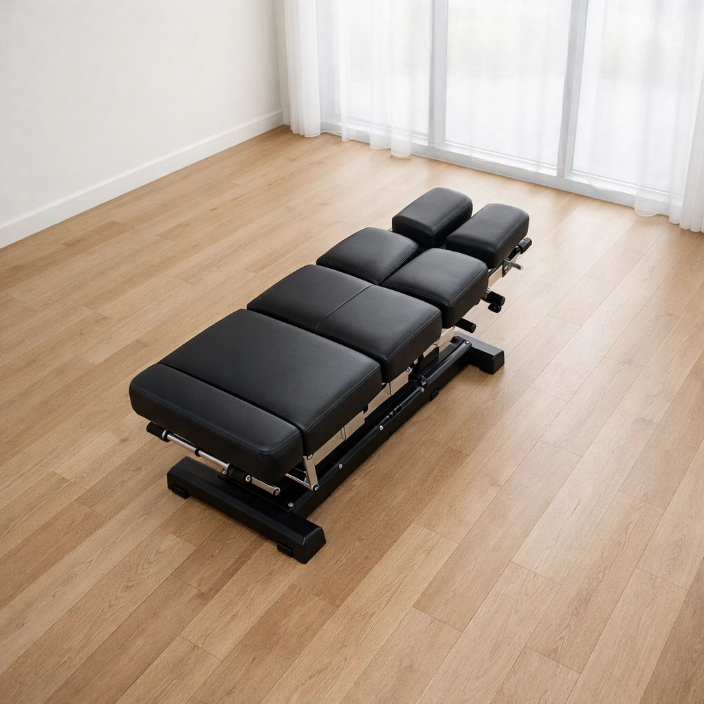 Modern chiropractic adjustment room representing a professional foundation for practice scaling.