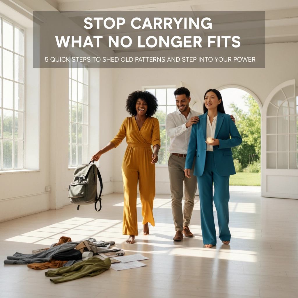 Stop Carrying What No Longer Fits: 5 Quick Steps to Shed Old Patterns and Step Into Your Power