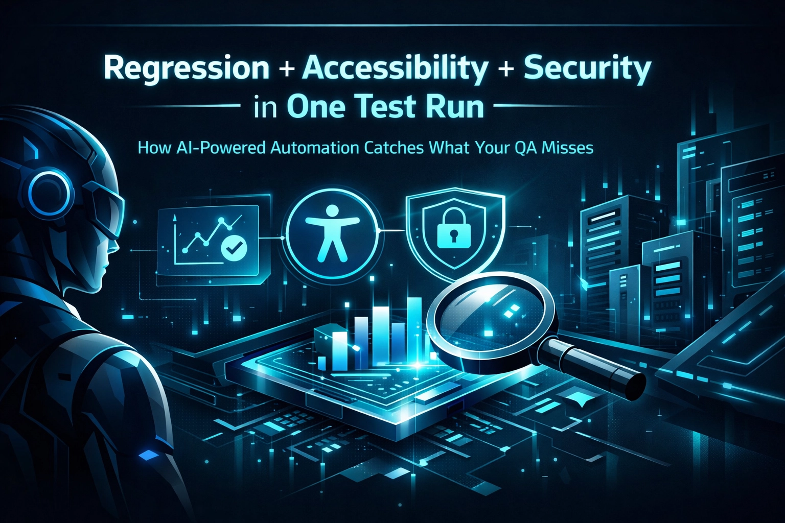 Regression + Accessibility + Security in One Test Run: How AI-Powered Automation Catches What Your QA Misses