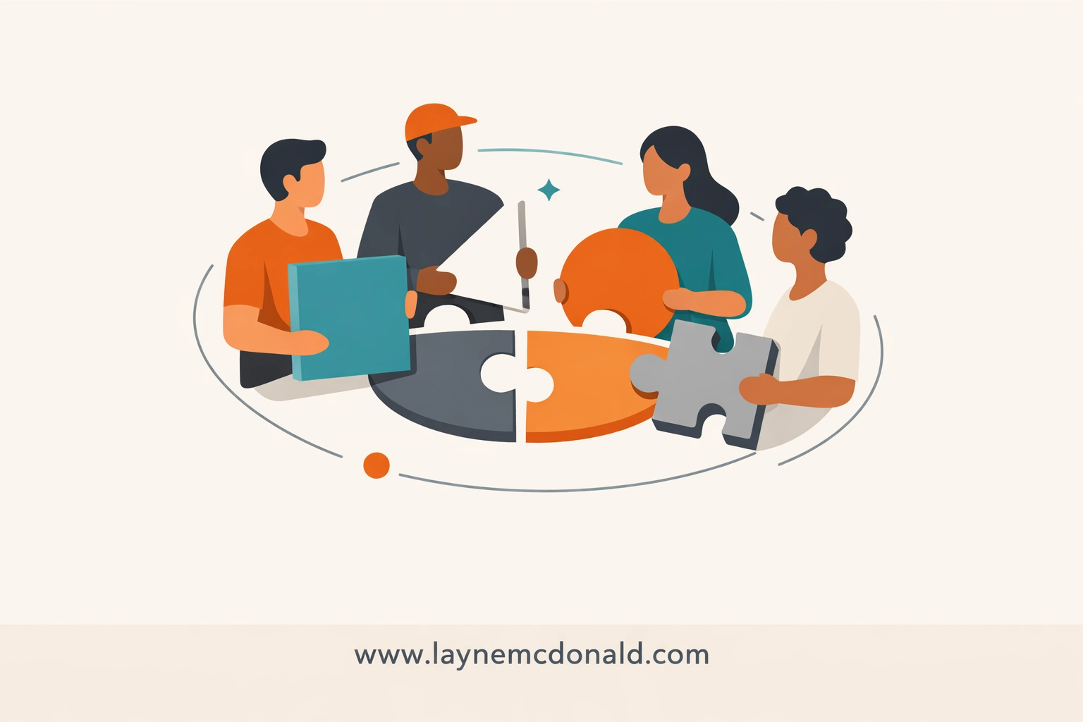 Diverse community working together showing Christian teamwork values