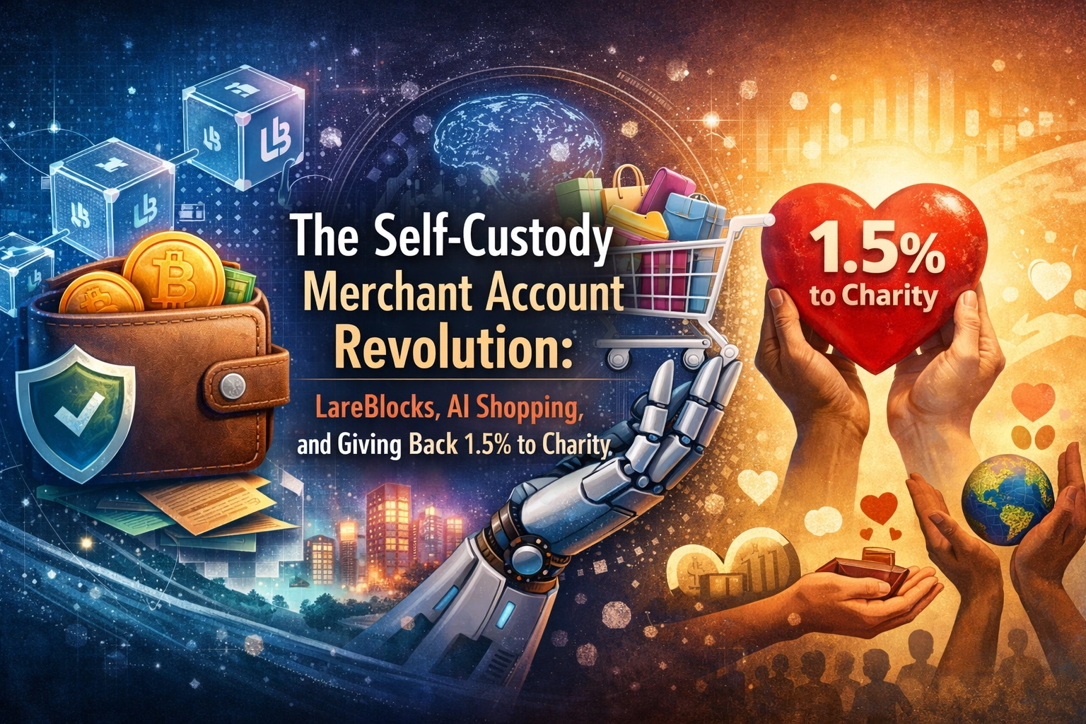 [HERO] The Self-Custody Merchant Account Revolution: LareBlocks, AI Shopping, and Giving Back 1.5% to Charity