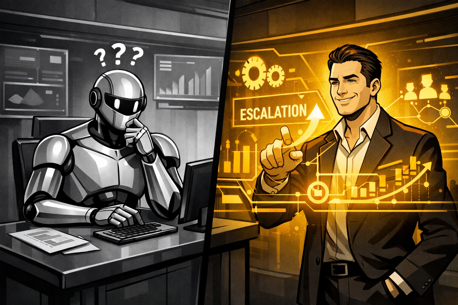 Expert navigating Amazon seller support escalation using an advanced interface to solve account issues.