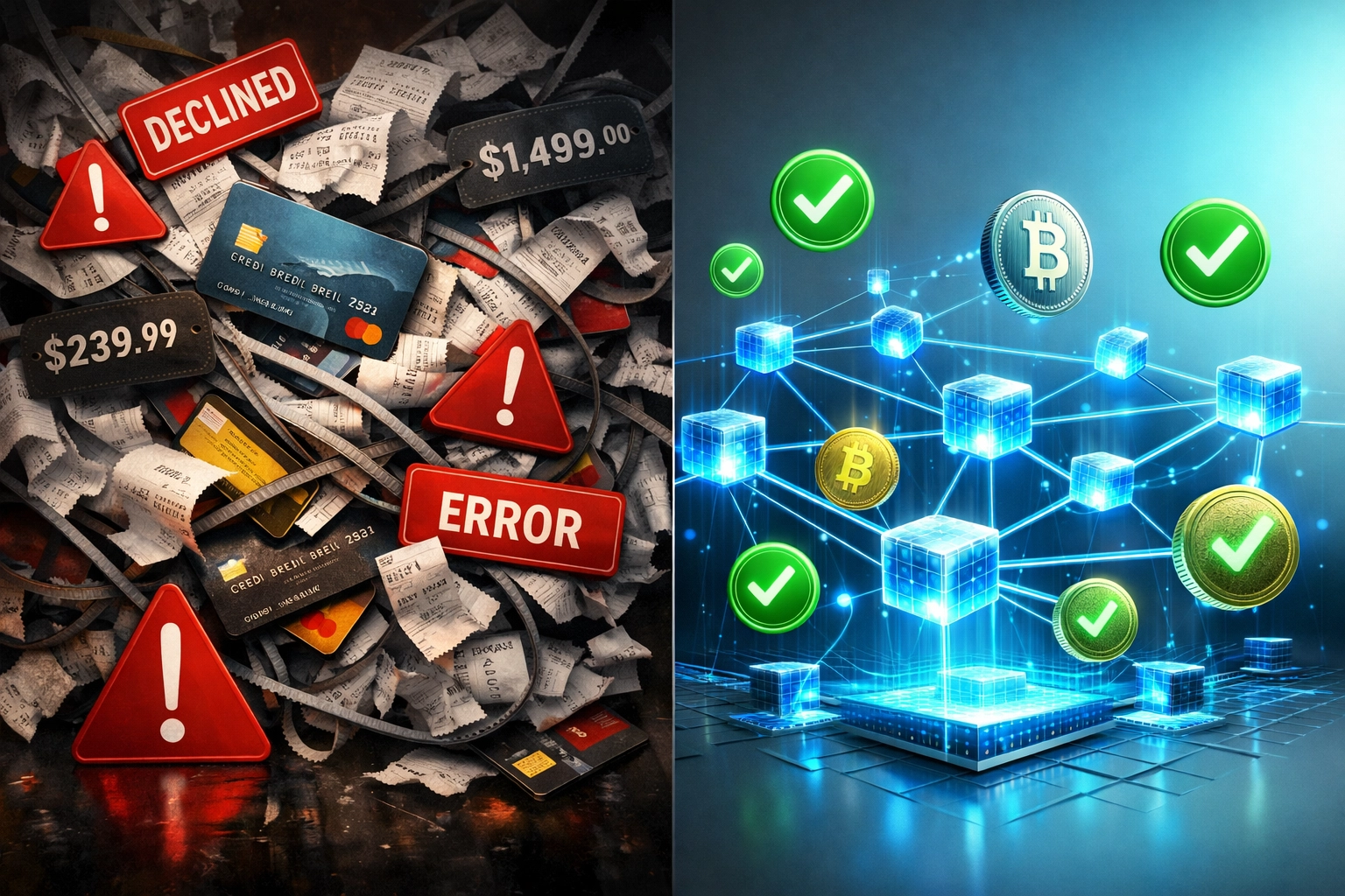 Traditional payment processing fees compared to LareBlocks blockchain enterprise payment system