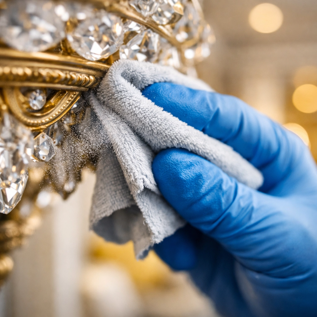 A cleaning professional providing precision house cleaning in Dracut, MA with ninja-level care.