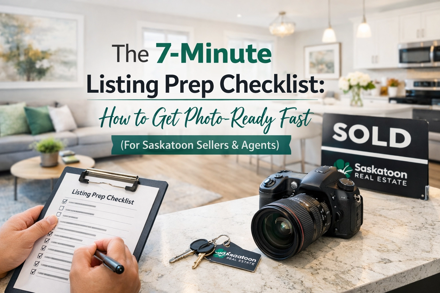 [HERO] The 7-Minute Listing Prep Checklist: How to Get Photo-Ready Fast (For Saskatoon Sellers & Agents)
