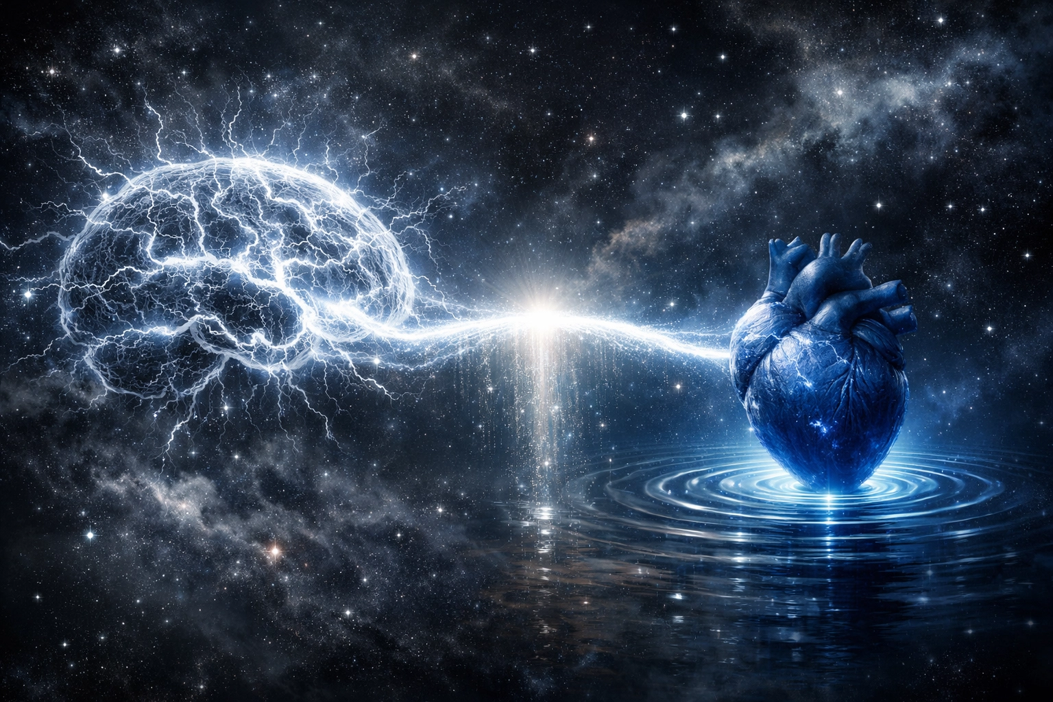 A bridge between the brain and heart illustrating nervous system health and regulation.