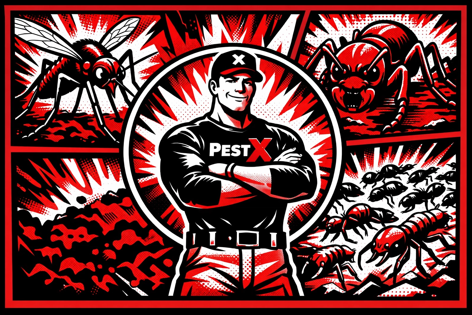 Pest X technician providing the best pest control in Birmingham for mosquitoes and termites.
