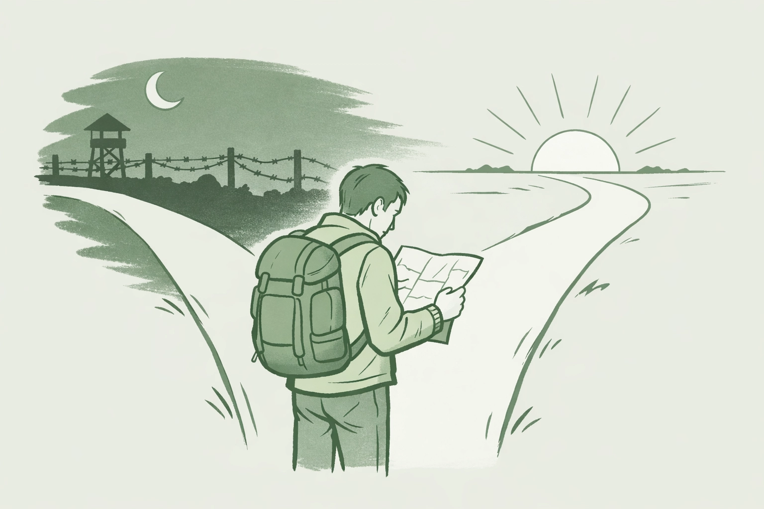 LGBTQ+ refugee at crossroads deciding to escape Iraq for asylum and safety