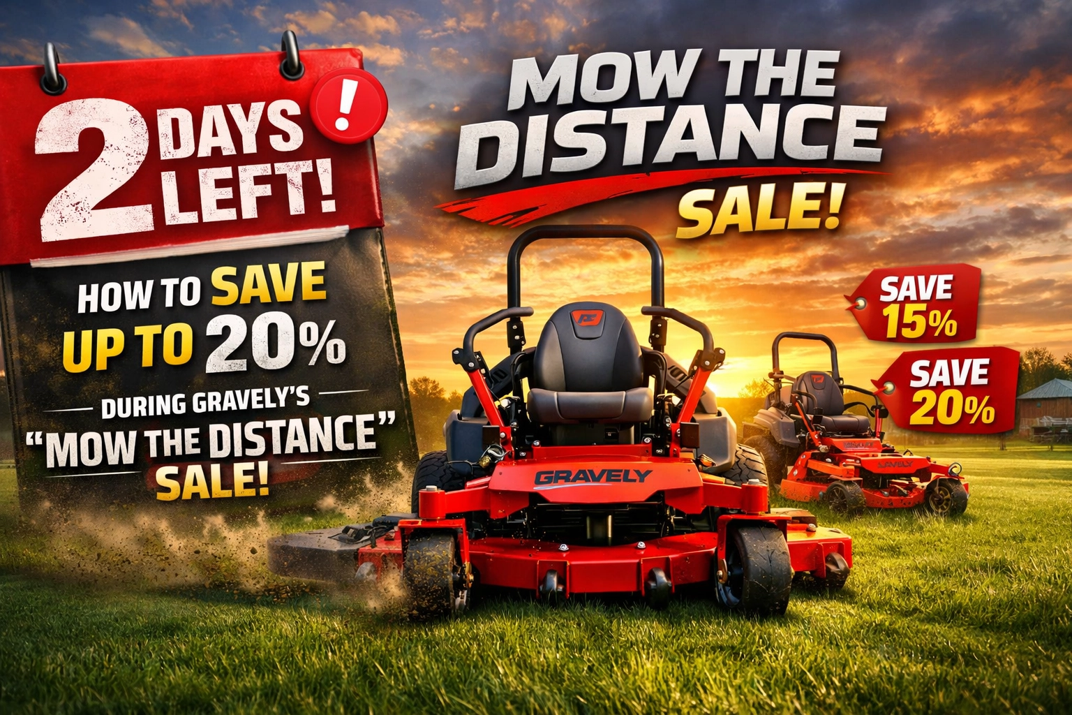 [HERO] 2 Days Left! How to Save Up to 20% During Gravely’s "Mow the Distance" Sale
