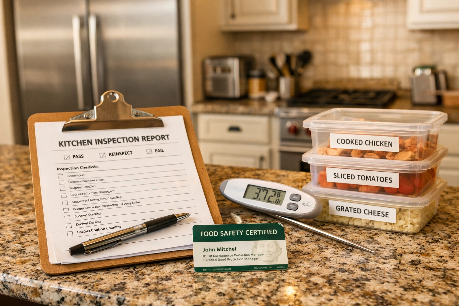 MEHKO health inspection checklist and food safety certification requirements