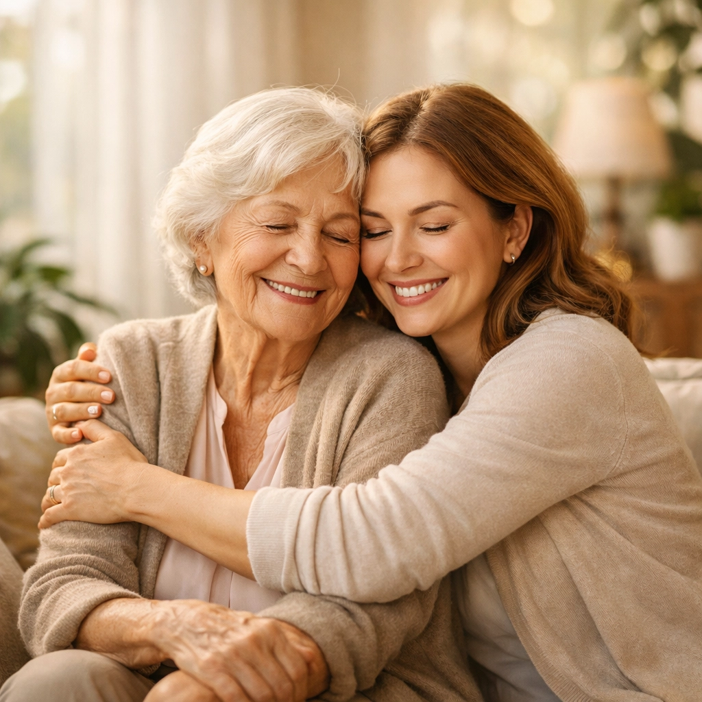 Mother and daughter embracing showing importance of family protection through proper estate planning