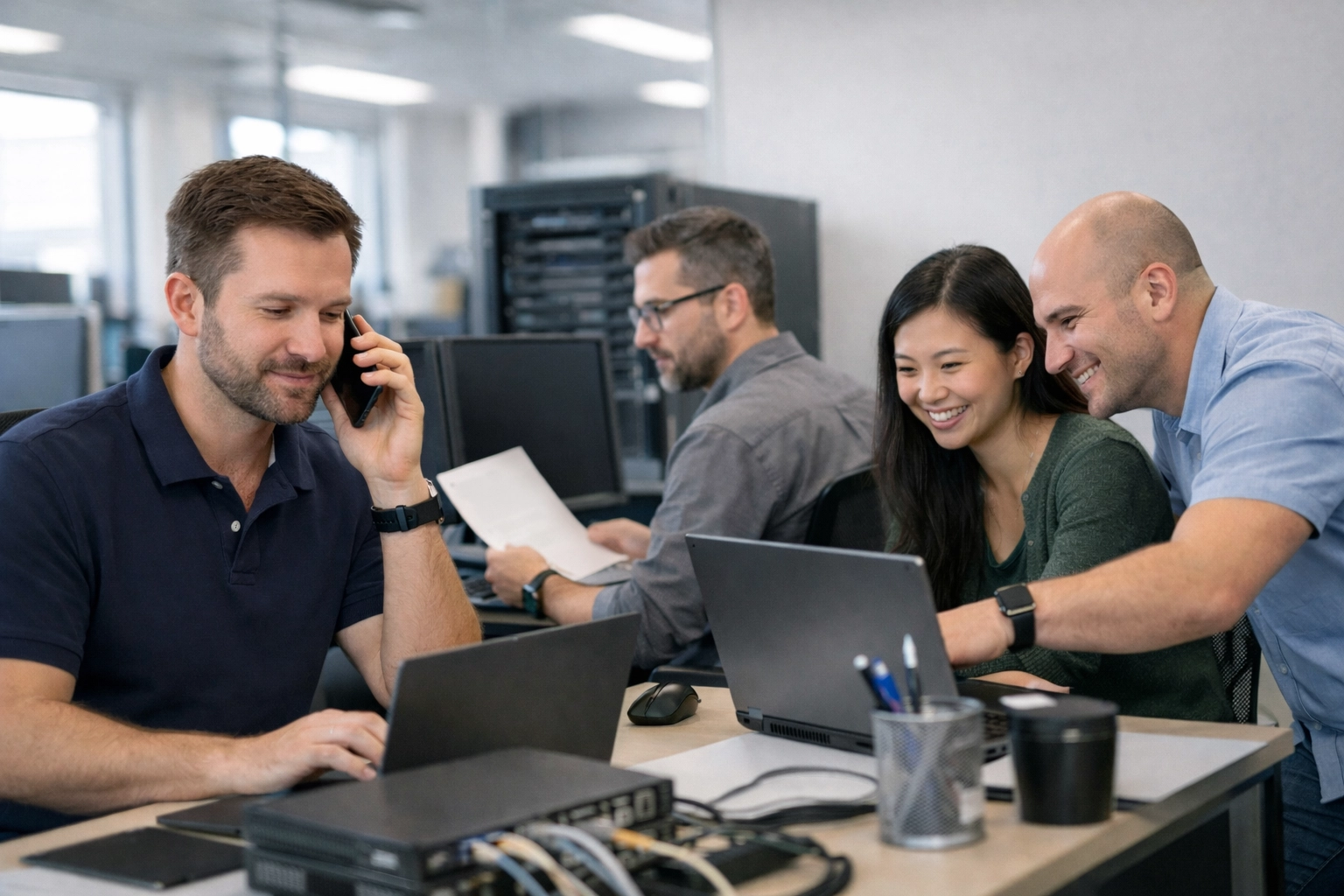 Independent MSP operations team working efficiently without owner involvement