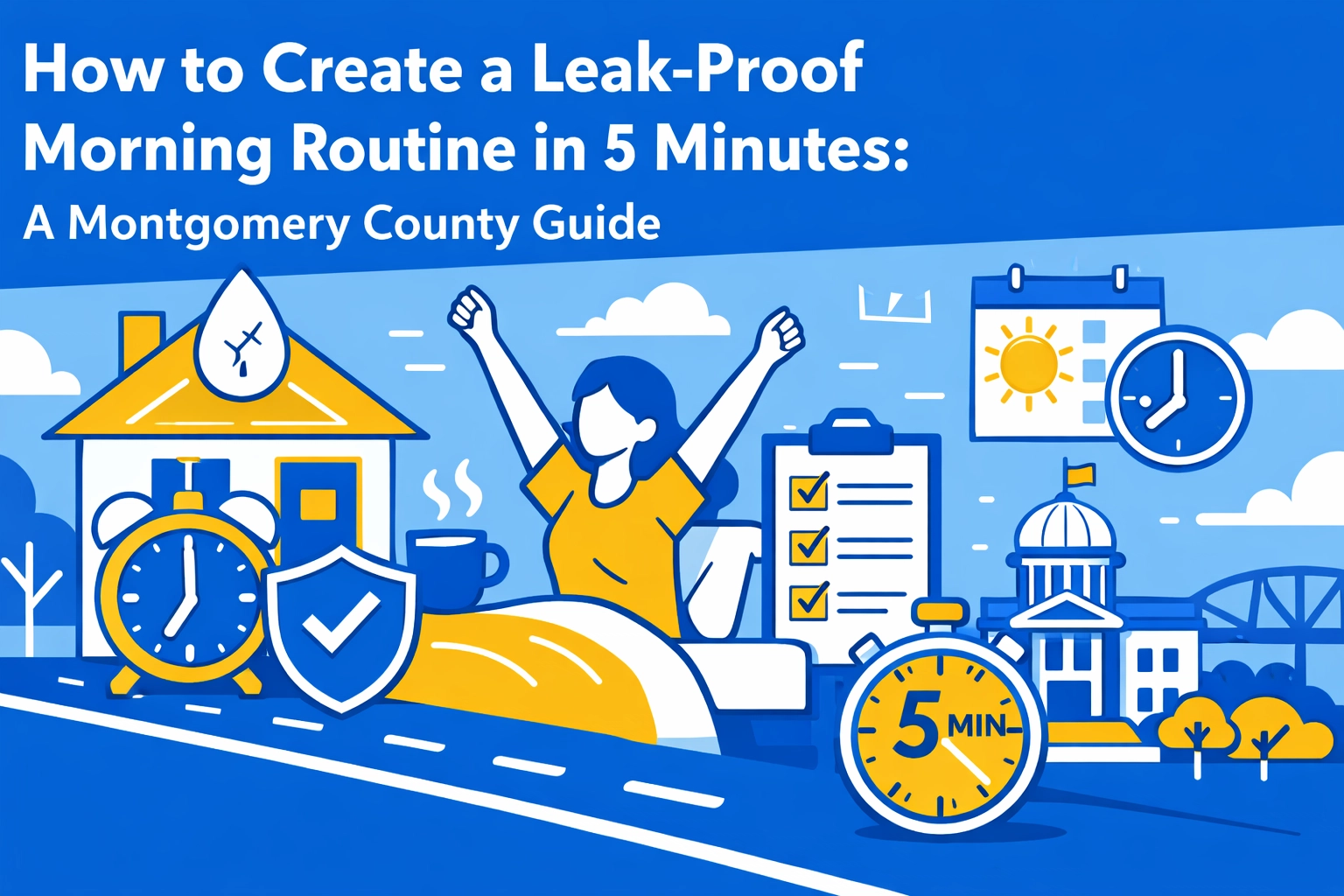 [HERO] How to Create a Leak-Proof Morning Routine in 5 Minutes: A Montgomery County Guide