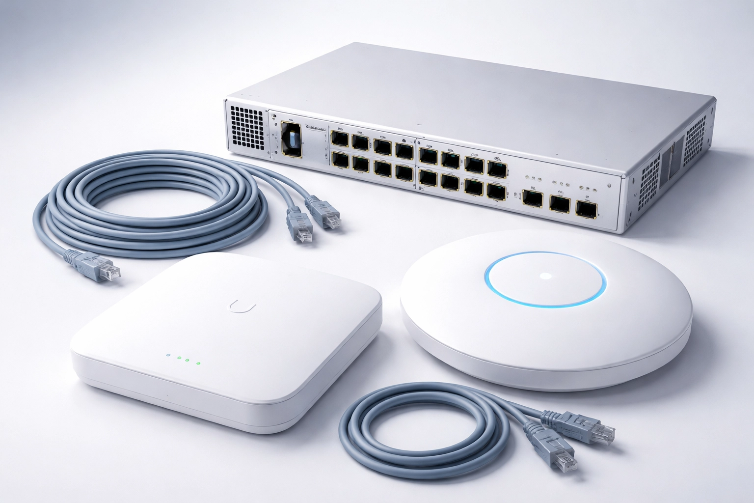 Enterprise-grade Wi-Fi 6 access point and networking gear for reliable property-wide wireless coverage