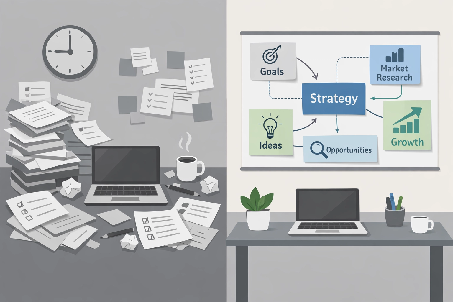 Comparison of traditional task-based agency work versus modern strategic SEO consulting approach