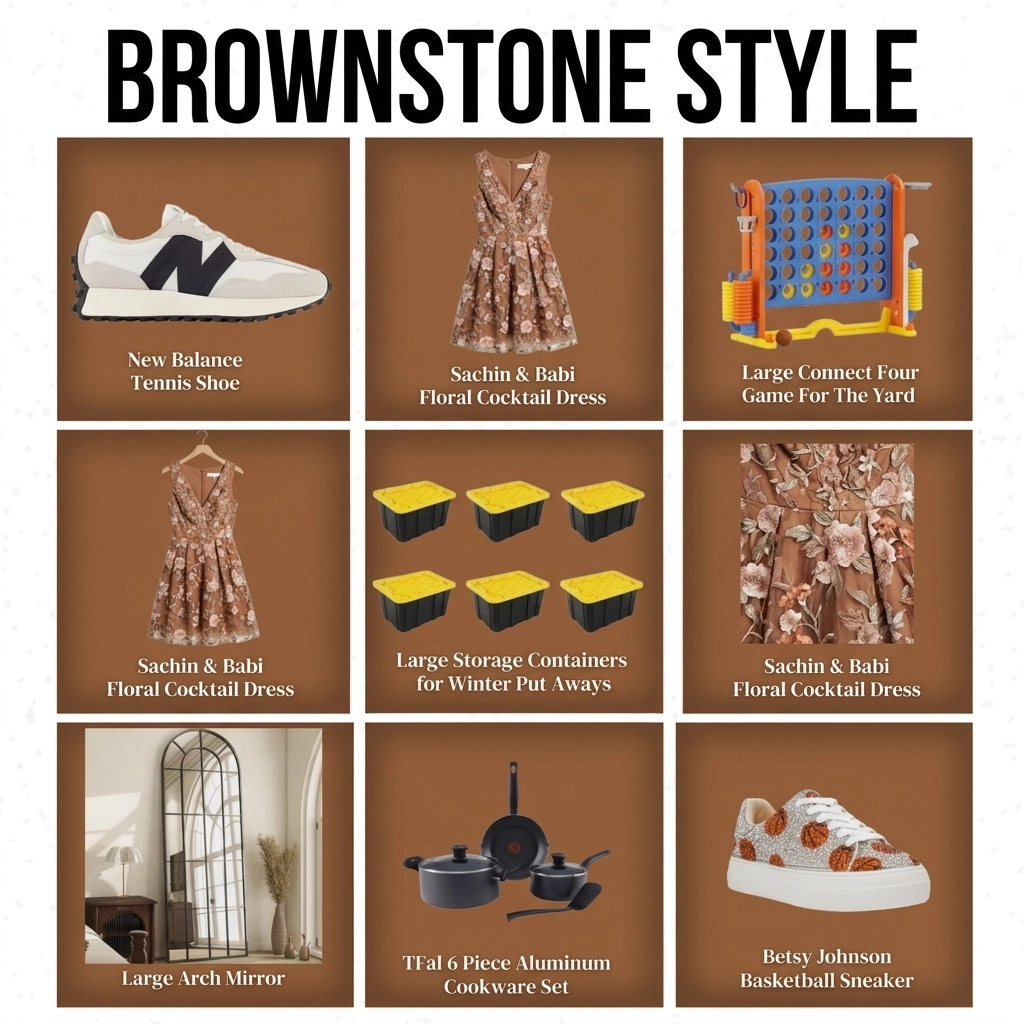 Sachin & Babi floral dress hanging in a sunlit closet