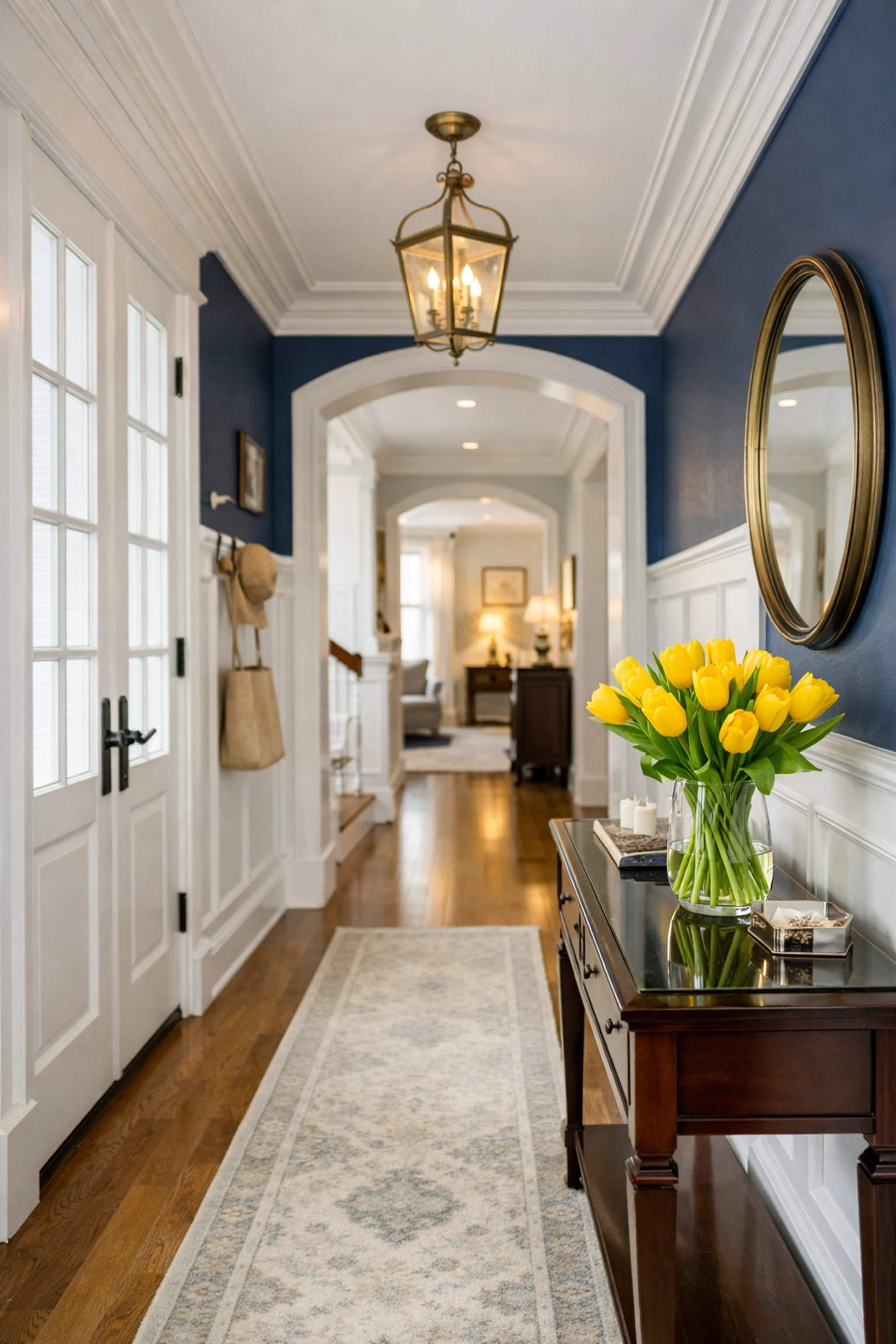 Organized and spotless entryway of a Lincoln home, highlighting quality house cleaning services.