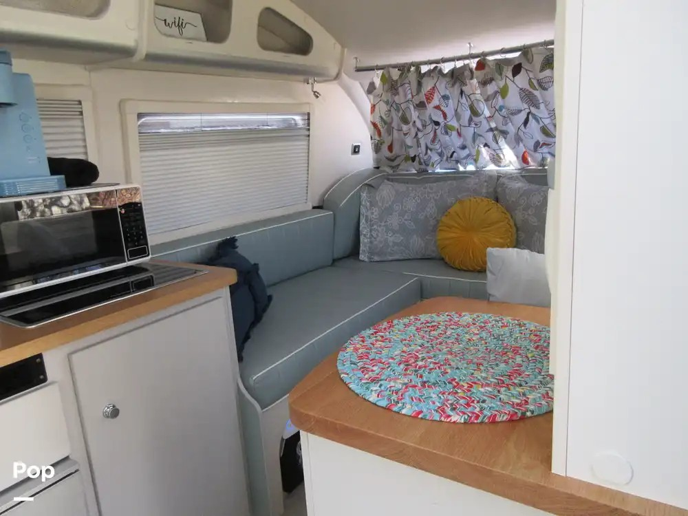 Compact RV interior for festival comfort