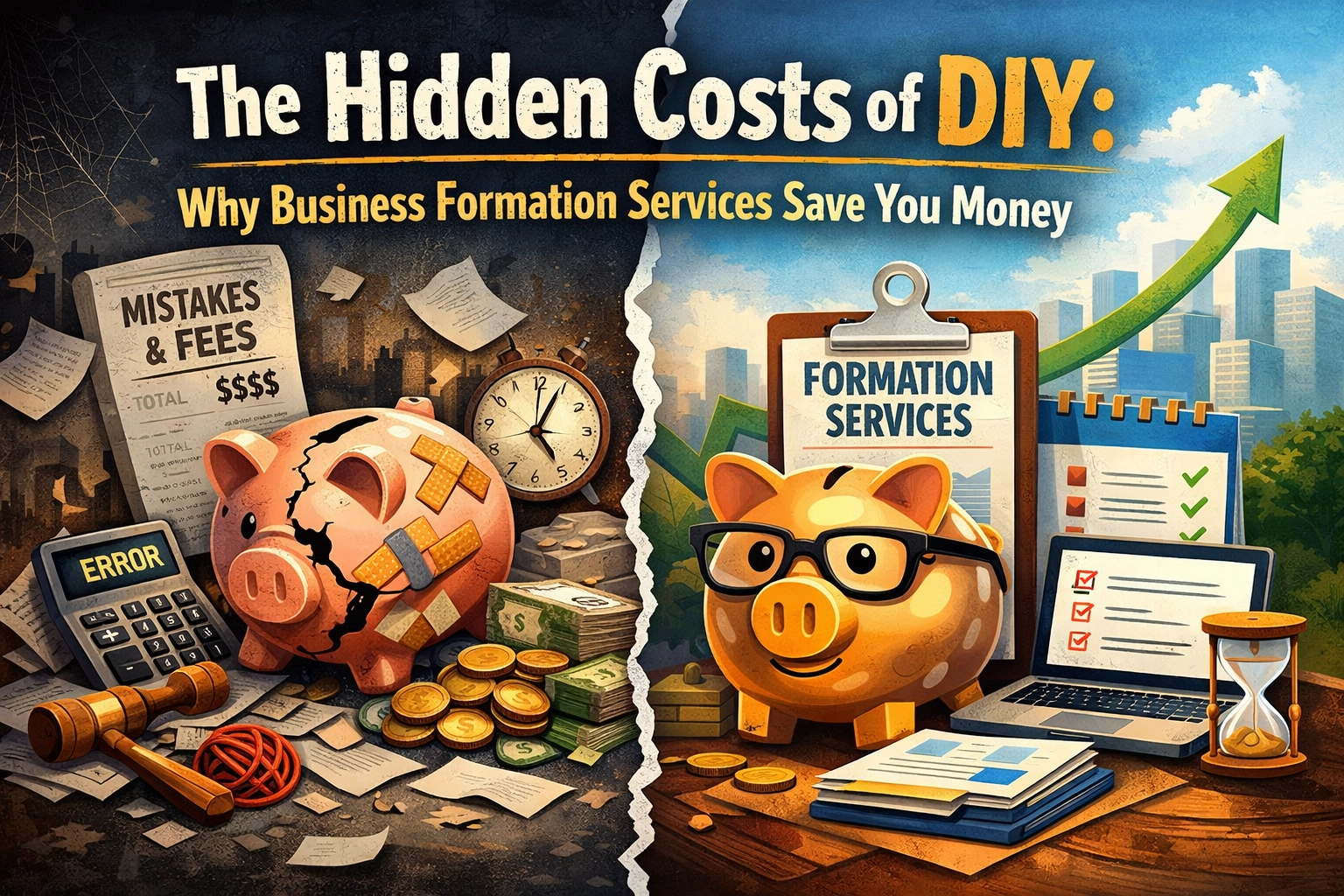 The Hidden Costs of DIY: Why Business Formation Services Save You Money