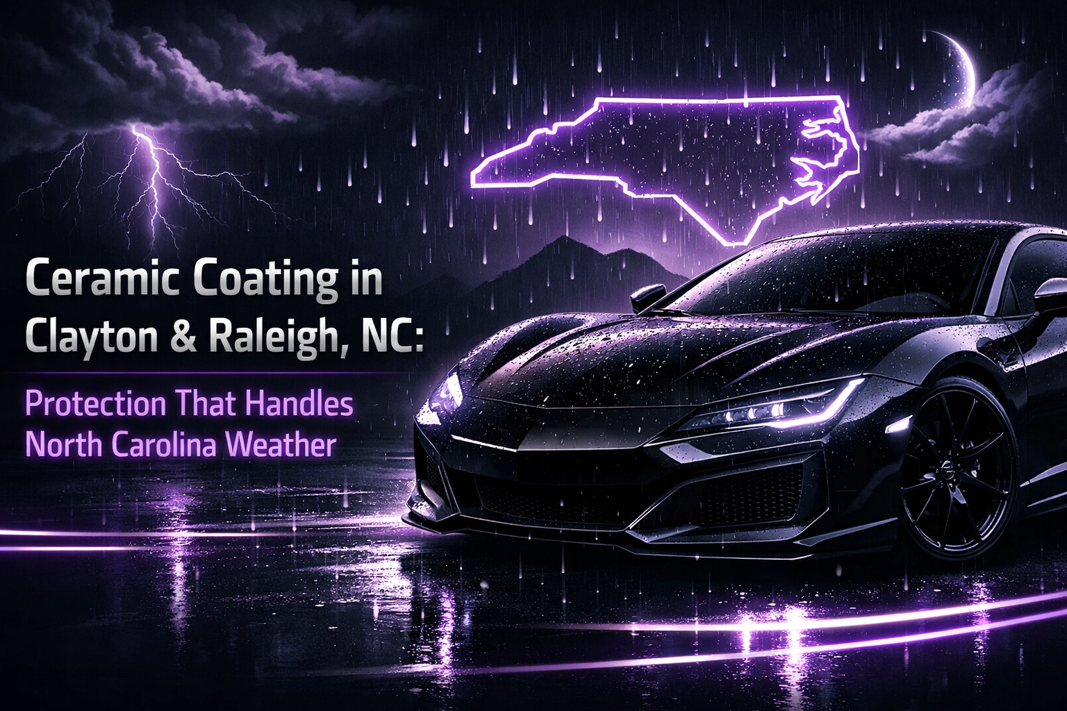 [HERO] Ceramic Coating in Clayton & Raleigh, NC: Protection That Handles North Carolina Weather