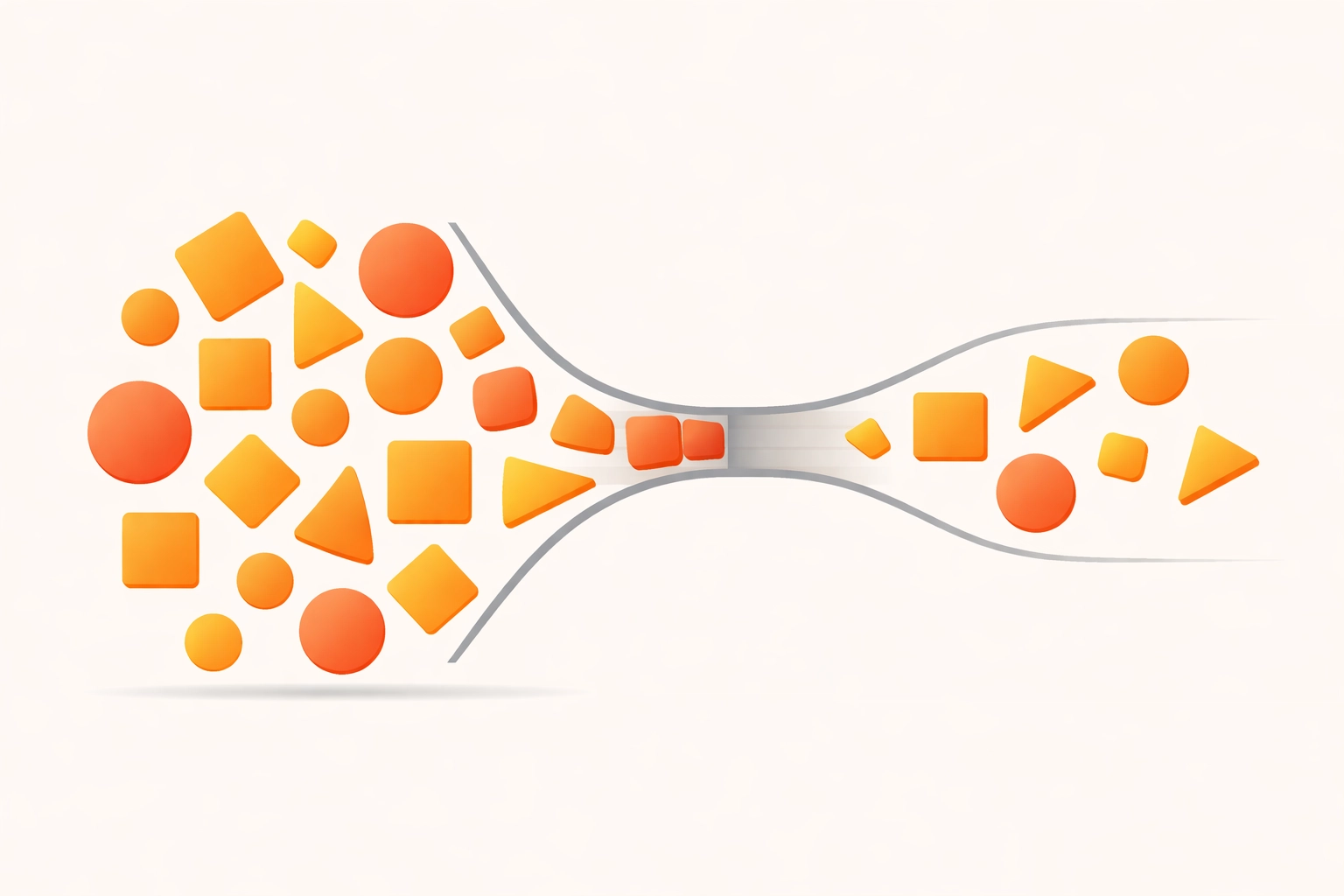 Visual representation of workflow bottlenecks and process optimization in graphic design projects