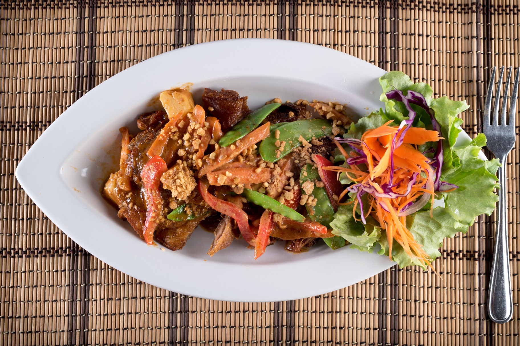 Duck Peanut Sauce—succulent crispy duck in rich, velvety peanut sauce (authentic photo)