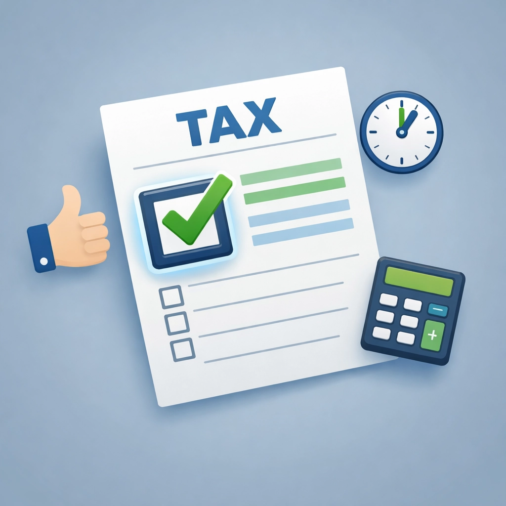 Tax form checkbox marked for claiming senior tax deduction