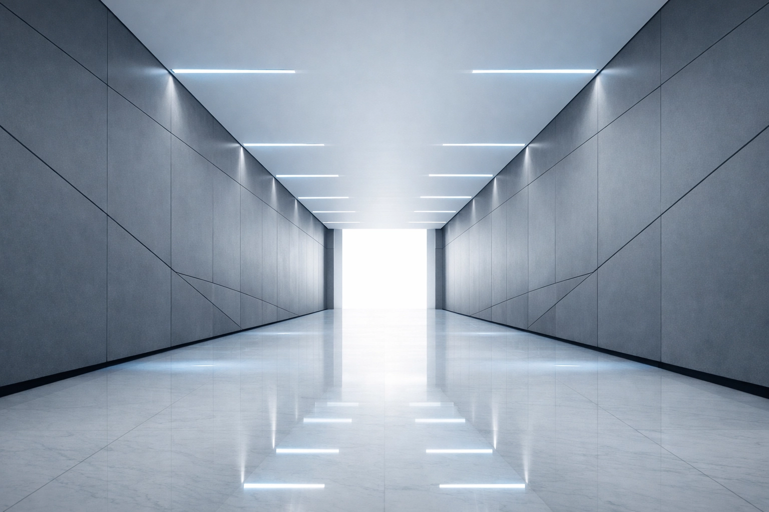 A minimalist architectural pathway representing structured career retraining pathways for a digital economy.