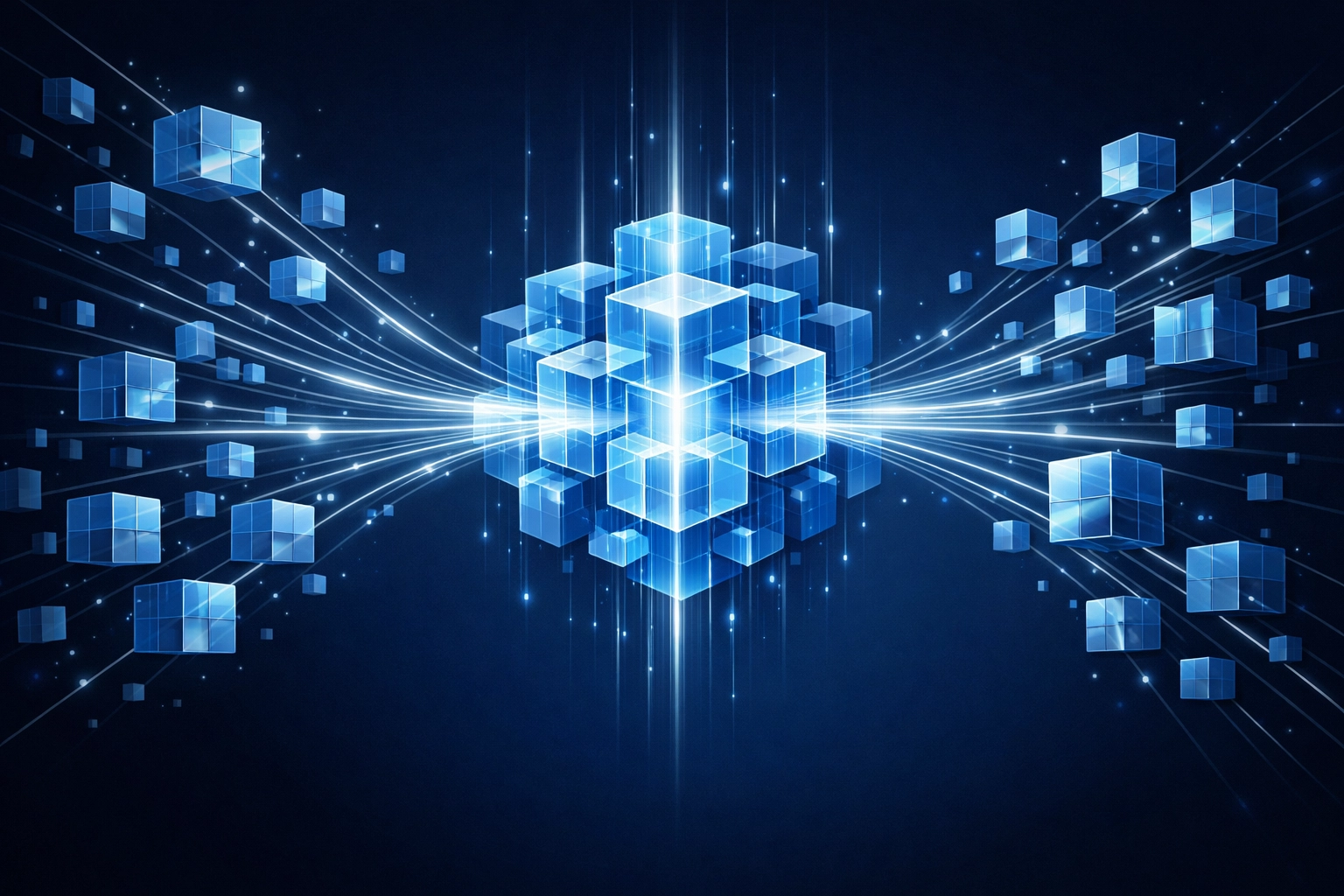 Visualization of multi-location business data consolidation through custom ai consulting services.