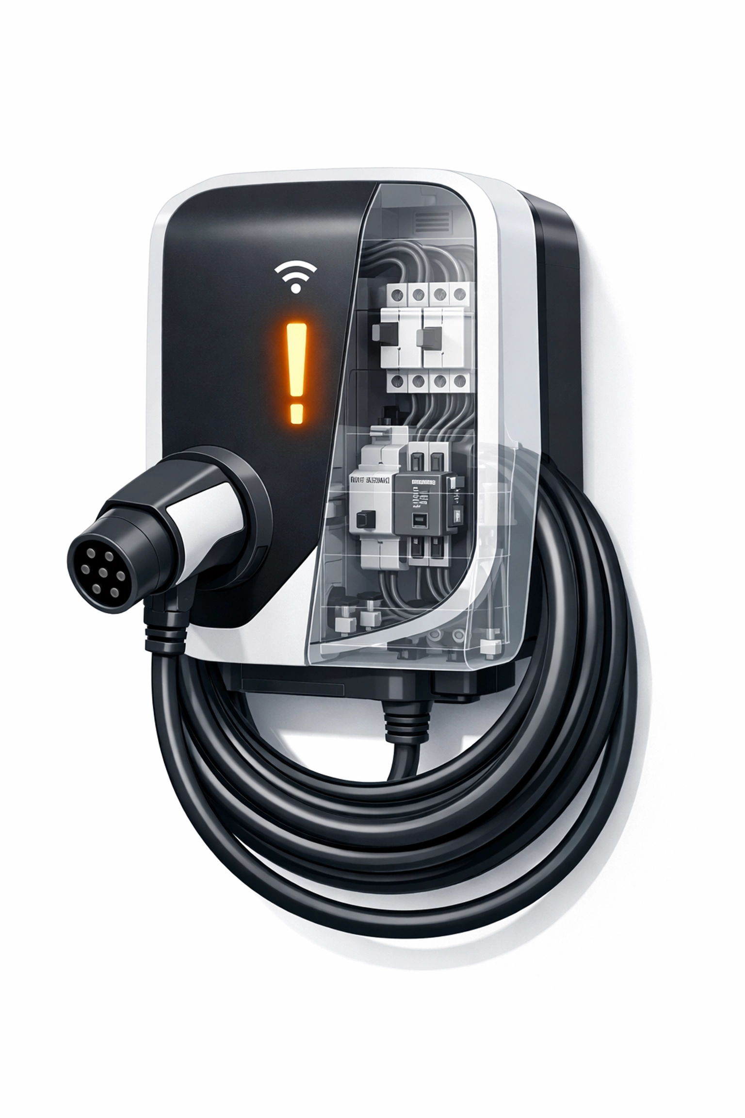 Sicher installierte Wallbox für E-Autos als Teil einer unabhängigen PV-Anlage in Wien.