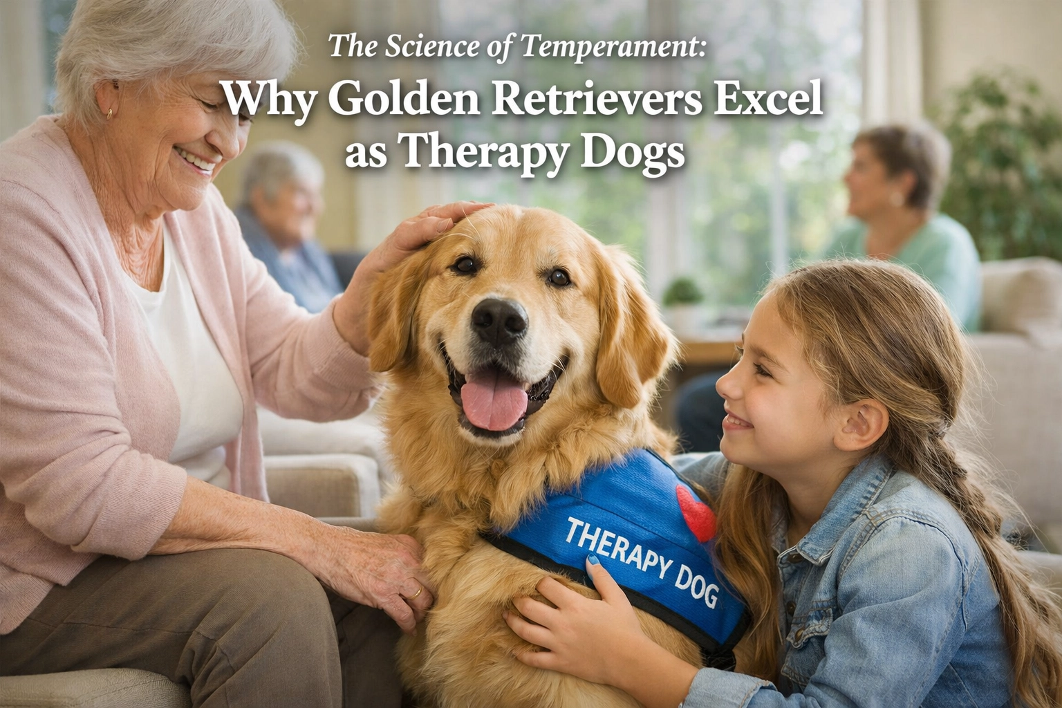 [HERO] The Science of Temperament: Why Golden Retrievers Excel as Therapy Dogs